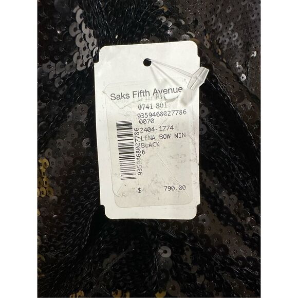 NWOT Rebecca Vallance X Nicky Hilton Lena Bow Mini Dress in Black Size 6 $790 - Picture 12 of 12